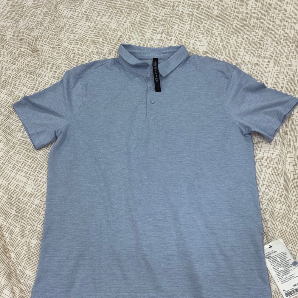 lululemon athletica Light Blue Polo Shirt